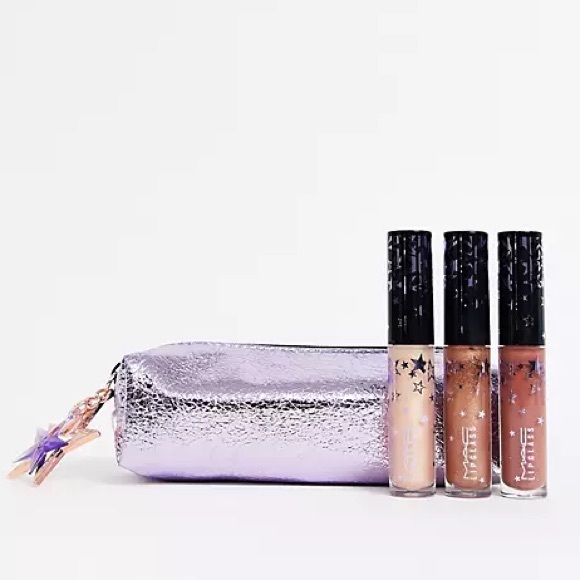 MAC Lucky Stars Lipgloss Kit Neutral Purple Bag - Picture 7 of 7